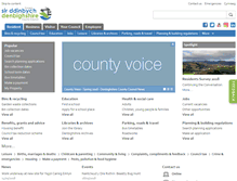 Tablet Screenshot of denbighshire.gov.uk
